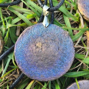 Solfeggio Cymatic frequency necklace 174hz Bismuth Pendant