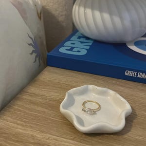 Ceramic Ring Dish - Catchall - Trinket - Handcrafted Wedding Band Holder