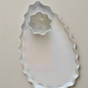 White Wave Platter - Large