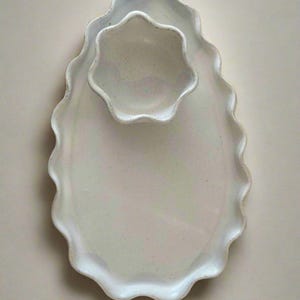 Wave Cheese Platter - Small - White