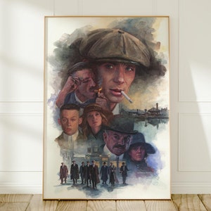 Thomas Shelby Peaky Blinders Poster: Noir TV Series Art Print