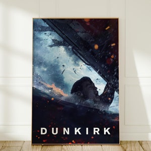 Dunkirk Movie Poster - Christopher Nolan War Film Wall Art - WWII Movie Print - Collectible Film Poster - Gift for Movie Lovers