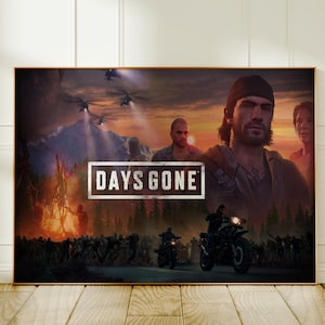 Days Gone Game Poster, Deacon St. John Wall Art, Gamer Wall Decor, Fine Art Print, Unique Gift for Gamers