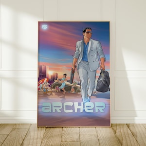 Bogenschütze Poster - Zeichentrickserie Wandkunst - Anime Druck - Einzigartige Wanddekoration für Bogenschützen Fans