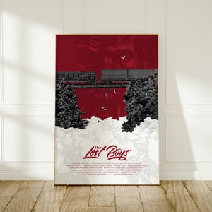 The Lost Boys Movie Poster, 80&#39;s Film Wall Art, High Quality Print, Perfect Gift for Horror Film Lovers