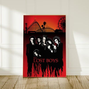 The Lost Boys Poster, Michael Emerson Wall Art, Movie Room Decor, Horror Film Print, Unique Gift for Fans