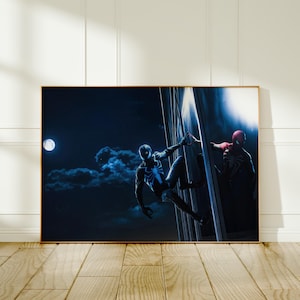 Póster de Spider-Man 2, arte de Venom y Spidey, decoración de pared de Peter Parker, lámina artística, regalo para gamers
