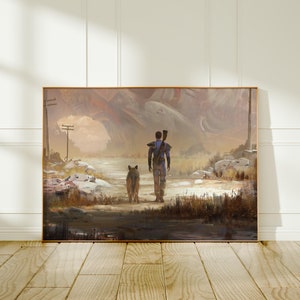 Retro Fallout 4-print | Muurkunst videogame | Klassieke Vault-Tec-poster | Ideaal cadeau voor Fallout-fans