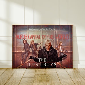 The Lost Boys Vampire Movie Poster - 80s Cult Classic Horror Art Print - Cult Film Wall Decor, Gift for Vampire Fans