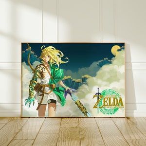 The Legend of Zelda Poster, Princess Zelda Wall Art, Game Room Decor, High Quality Print, Gamers Gift