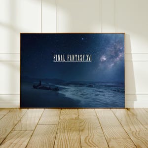 ファイナルファンタジー16 ゲームポスター、クライヴ・ロスフィールドのアート、ゲームルームの装飾、ファインアートプリント、ゲーマーへのギフト