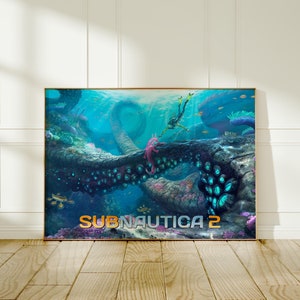 Póster de Subnautica / Impresión artística de alta calidad / Decoración de pared de Subnautica / Póster de aventura oceánica / Decoración de habitación de gamer