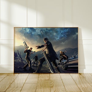 Final Fantasy 7 Game Poster, Cloud Strife Art, Gaming Room Decor, Fine Art Print, Gift for Gamers