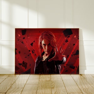 Control Game Poster: Jesse Faden Artwork, Modern Gamer Wall Art
