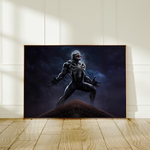 Spider-Man 2 Poster, Venom vs Spider-Man Wall Art, Gaming Room Decor, High Quality Print, Perfect Gift for Gamers