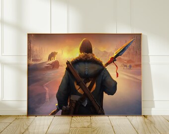 The Long Dark Game Poster: Winter Wilderness Art Print
