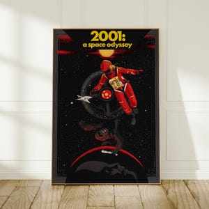 2001: A Space Oddysey Film Poster - Stanley Kubrick Film Druck - Space Movie Wandkunst - Home Office Wand Dekoration - Film Liebhaber Geschenk