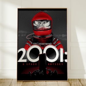 Poster del film 2001: Odissea nello spazio - Poster da parete di film classici - Stampa di alta qualità - Decorazione per la sala cinema - Ottima idea regalo
