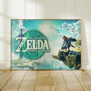 The Legend of Zelda Breath of the Wild Poster, Fantasy Artwork, Game Room Decor, Fine Art Print, Game Poster Gift