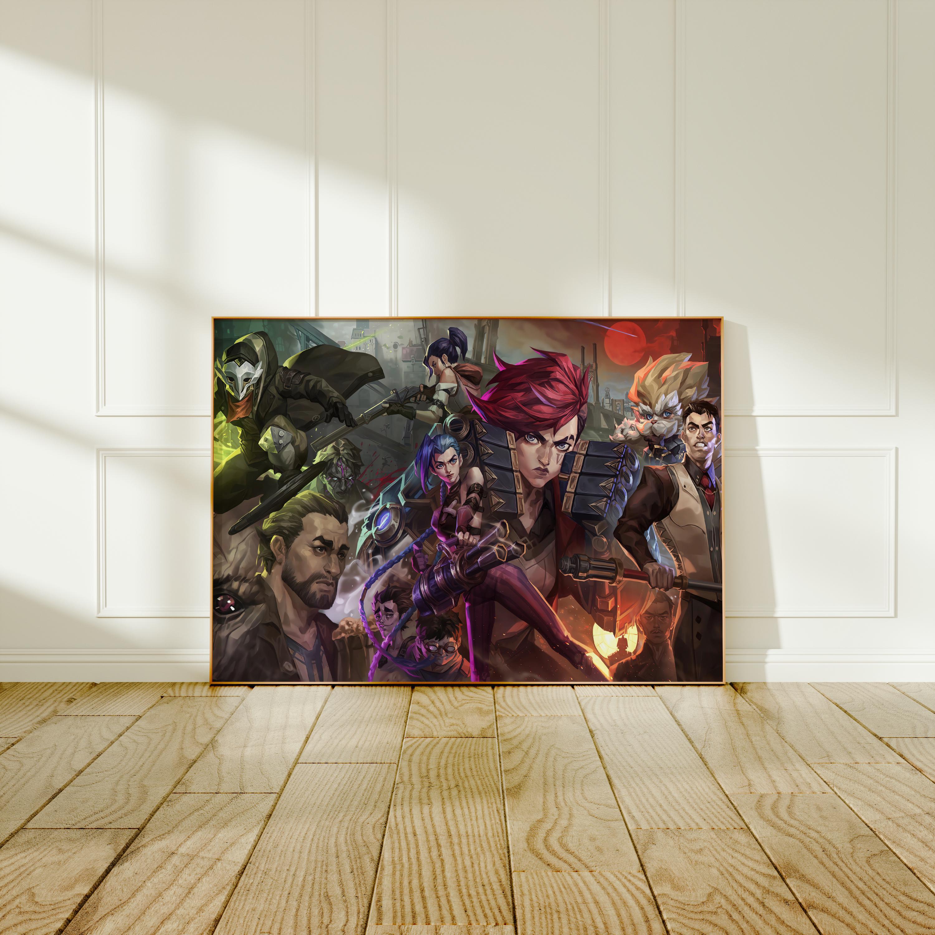 Arcane Jinx Poster | Vi and Jinx Wall Art | Animated Series Decor ...