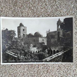 Paire de cartes postales de Palerme, Italie