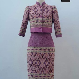 Amazing Thai Dress| Thai/Khmer/Laos| Handwoven Dress| Handmade| Made to Measurement I Plus Size available