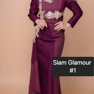 Luxury Thai Dress| Thai/Khmer/Laos| Thai Ancient Handwoven Cotton Brocade Dress| Handmade| Mother of Bride| Made to Measurement I Plus Size