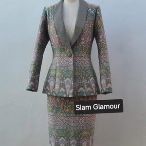 Amazing Thai Dress| Thai/Khmer/Laos| Handwoven Dress| Handmade| Made to Measurement I Plus Size available