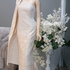 Glamorous Thai Dress| Thai/Khmer/Laos| Handwoven Dress| Handmade| Made to Measurement I Plus Size available