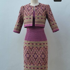 Amazing Thai Dress| Thai/Khmer/Laos| Handwoven Dress| Handmade| Made to Measurement I Plus Size available