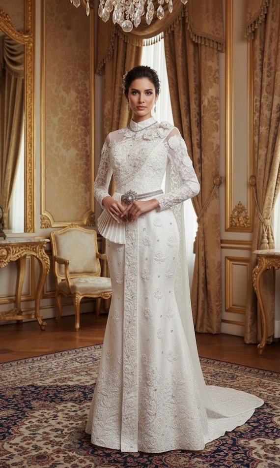 Luxury Thai Sivalia Bridal Dress |asian Wedding Attire| Handcrafted Silk| Premium Lace | Royal-inspired Embroidery | Made to Measure - Etsy Hong Kong Luxury Thai Sivalia Bridal Dress |asian Wedding Attire| Handcrafted Silk| Premium Lace | Royal-inspired Embroidery | Made to Measure - Etsy Hong Kong