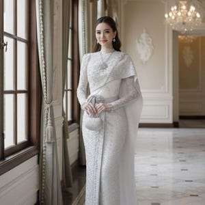 white christmas dresses Davika main image 0