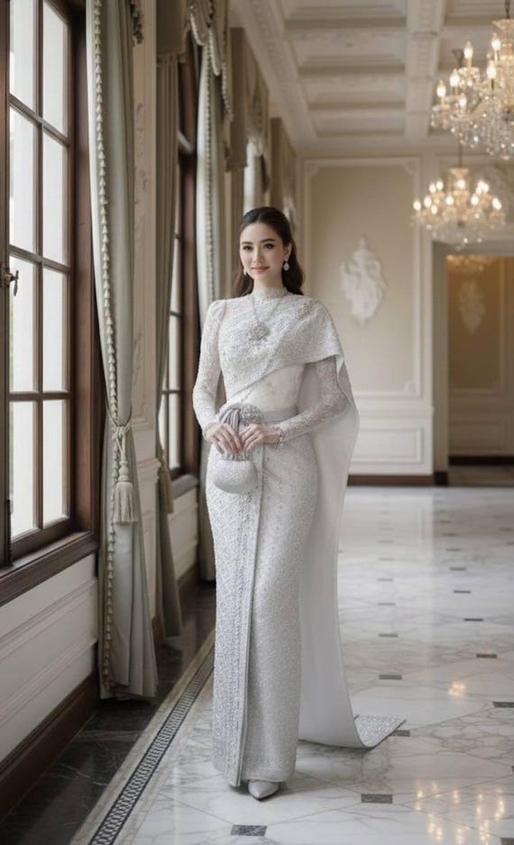 Buy Luxury Thai Sivalia Bridal Dress |asian Wedding Attire| Handcrafted  Brocade Silk| Premium Lace | Royal-inspired Embroidery | Made to Measure  Online in India - Etsy