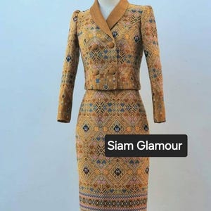 Amazing Thai Dress| Thai/Khmer/Laos| Handwoven Dress| Handmade| Made to Measurement I Plus Size available