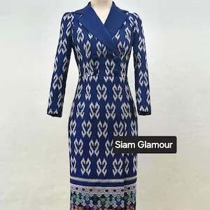 Amazing Thai Dress| Thai/Khmer/Laos| Handwoven Dress| Handmade| Made to Measurement I Plus Size avialable