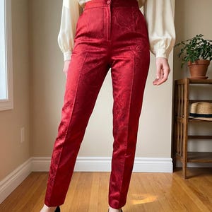 Silk Cigarette Pants