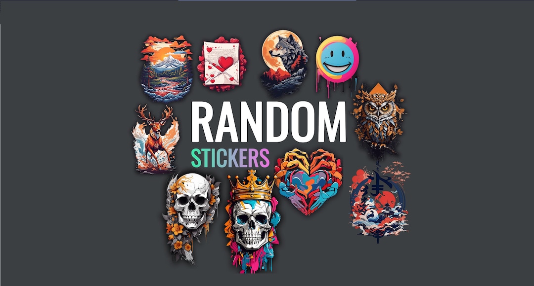 Random Sticker Page 90 Random Sticker Bundle | Printable Digital Sticker Pack 1 | PNG Files ...