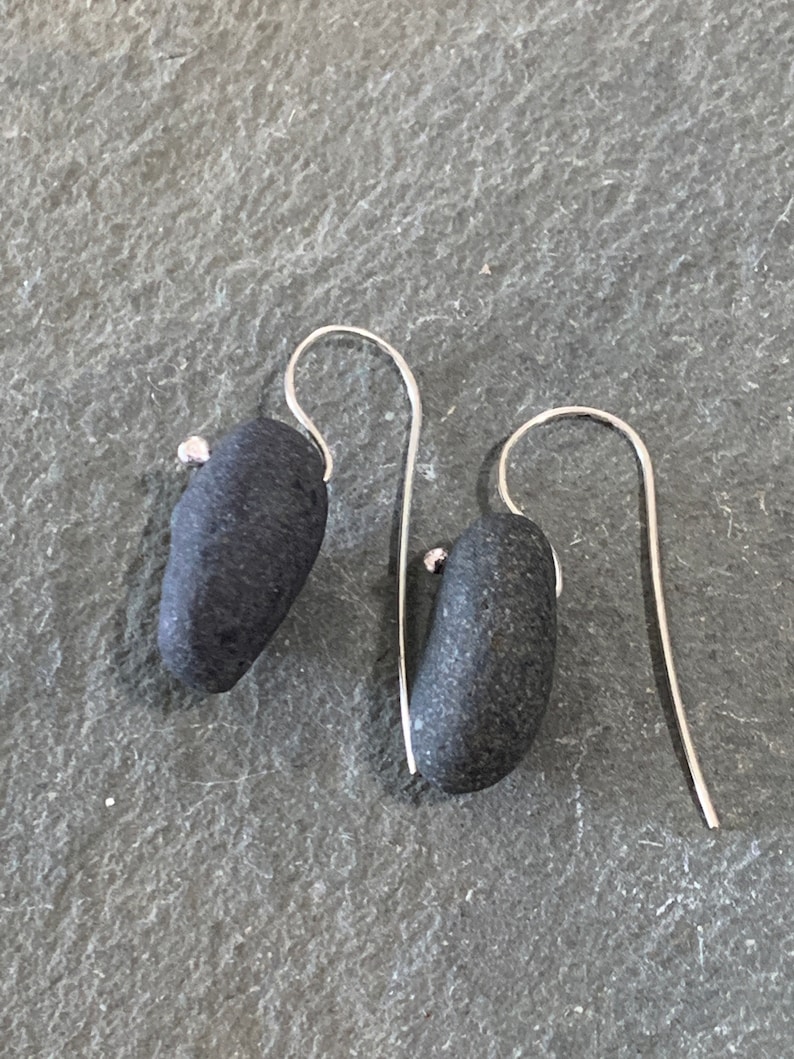 Basalt Beach Stone Earrings image 3