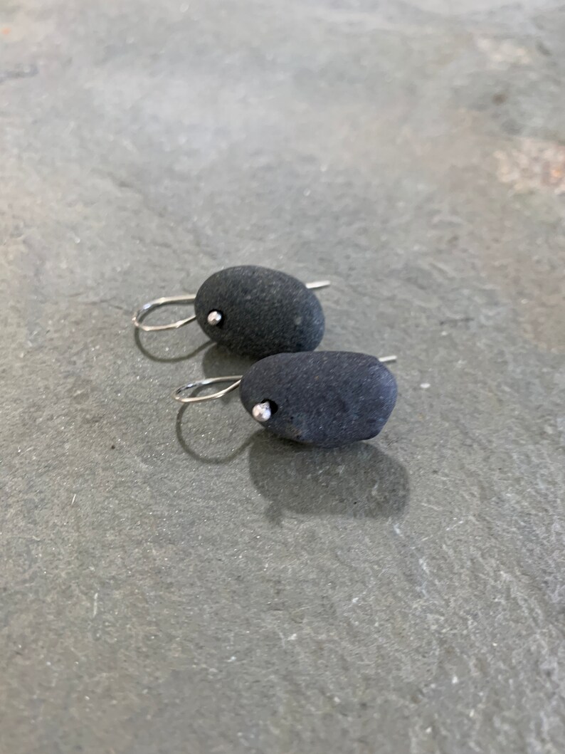 Basalt Beach Stone Earrings image 6