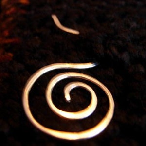 sterling silver shawl pin, rolling wave shawl pin image 4