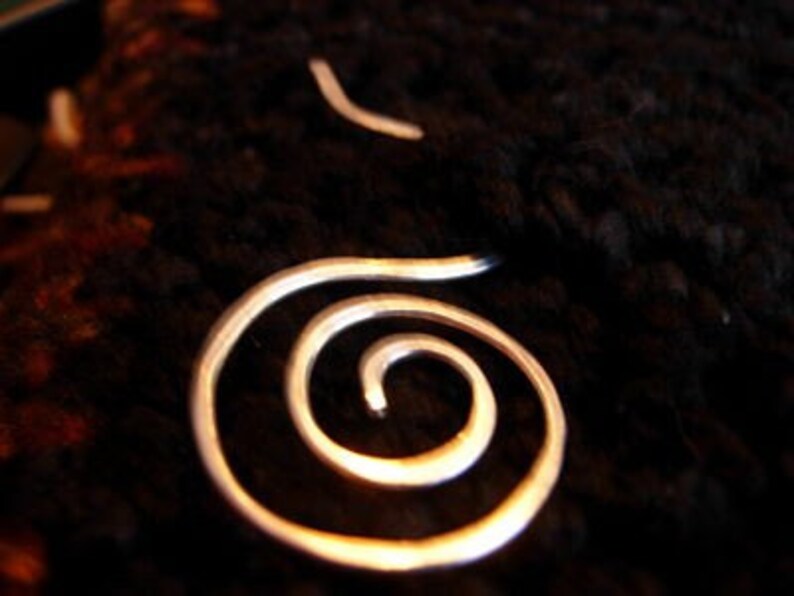 sterling silver shawl pin, rolling wave shawl pin image 4