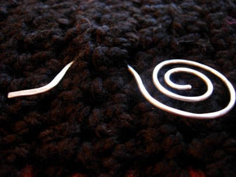 sterling silver shawl pin, rolling wave shawl pin image 3