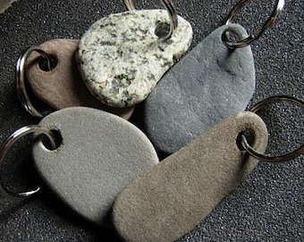 To have and to hold beach stone key rings