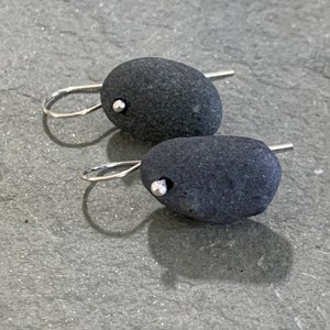 Basalt Beach Stone Earrings image 1