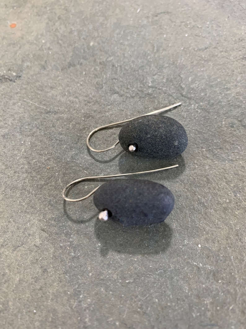 Basalt Beach Stone Earrings image 4