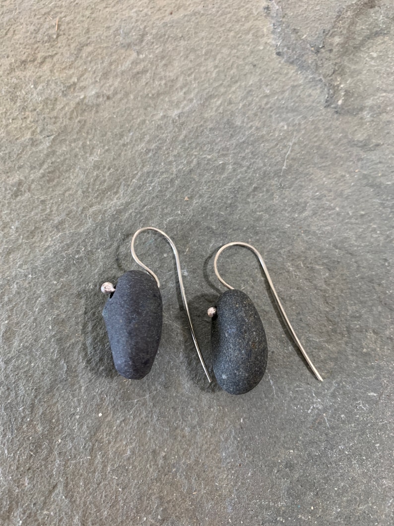 Basalt Beach Stone Earrings image 5