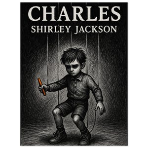 Charles Poster – 18x24&quot; Gothic Classroom Literature Poster | Shirley Jackson Short Story Wall Art for Teachers & Fans