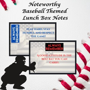 Notes de boîte à lunch sur le thème du baseball et cartes de vœux – 32 cartes inspirantes uniques pour votre joueur de baseball ; Inspirant et motivant !