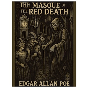 The Masque of the Red Death Poster – Gothic Edgar Allan Poe Classroom & Home Décor | 18x24 Classic Matte Print