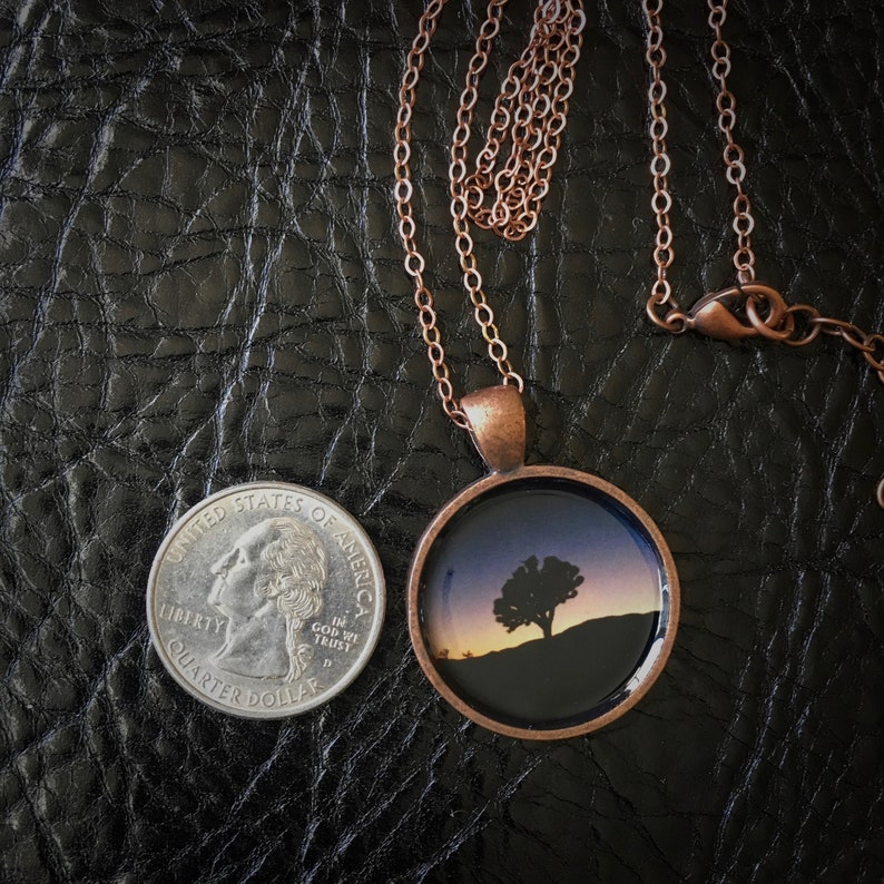 Joshua Tree Pendant California Desert Photo Necklace Deep Etsy